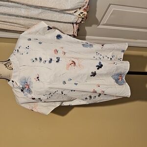 Floral Print Women's Blouse